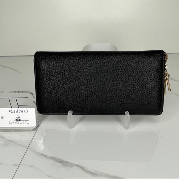 Dior Leather Flap Long Wallet-Black - Picture 2 of 5